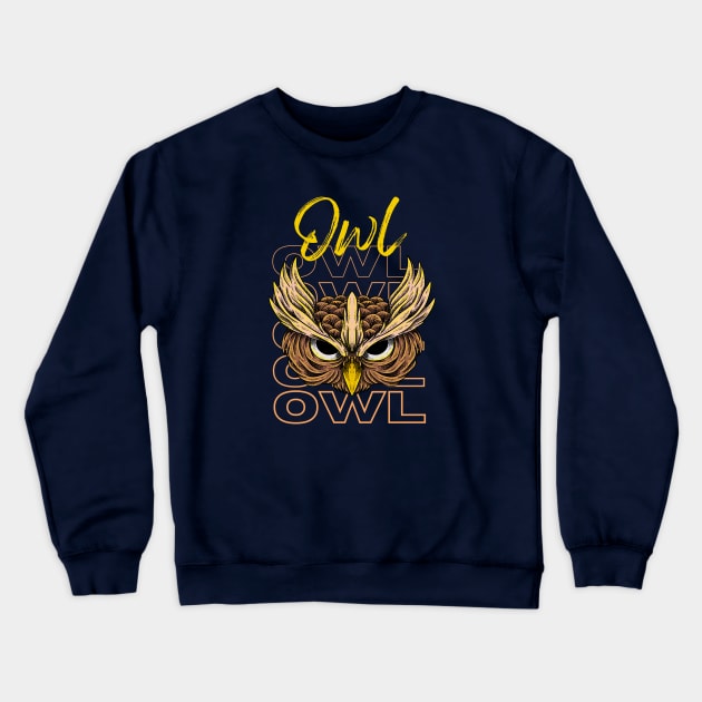 OWL | Wear your favorite wild animal Crewneck Sweatshirt by ColorShades